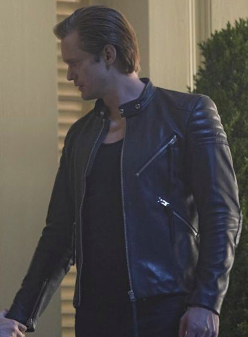 Alexander Skarsgard True Blood Black Leather Jacket – Alexander Skarsgard wearing the look, photo 3