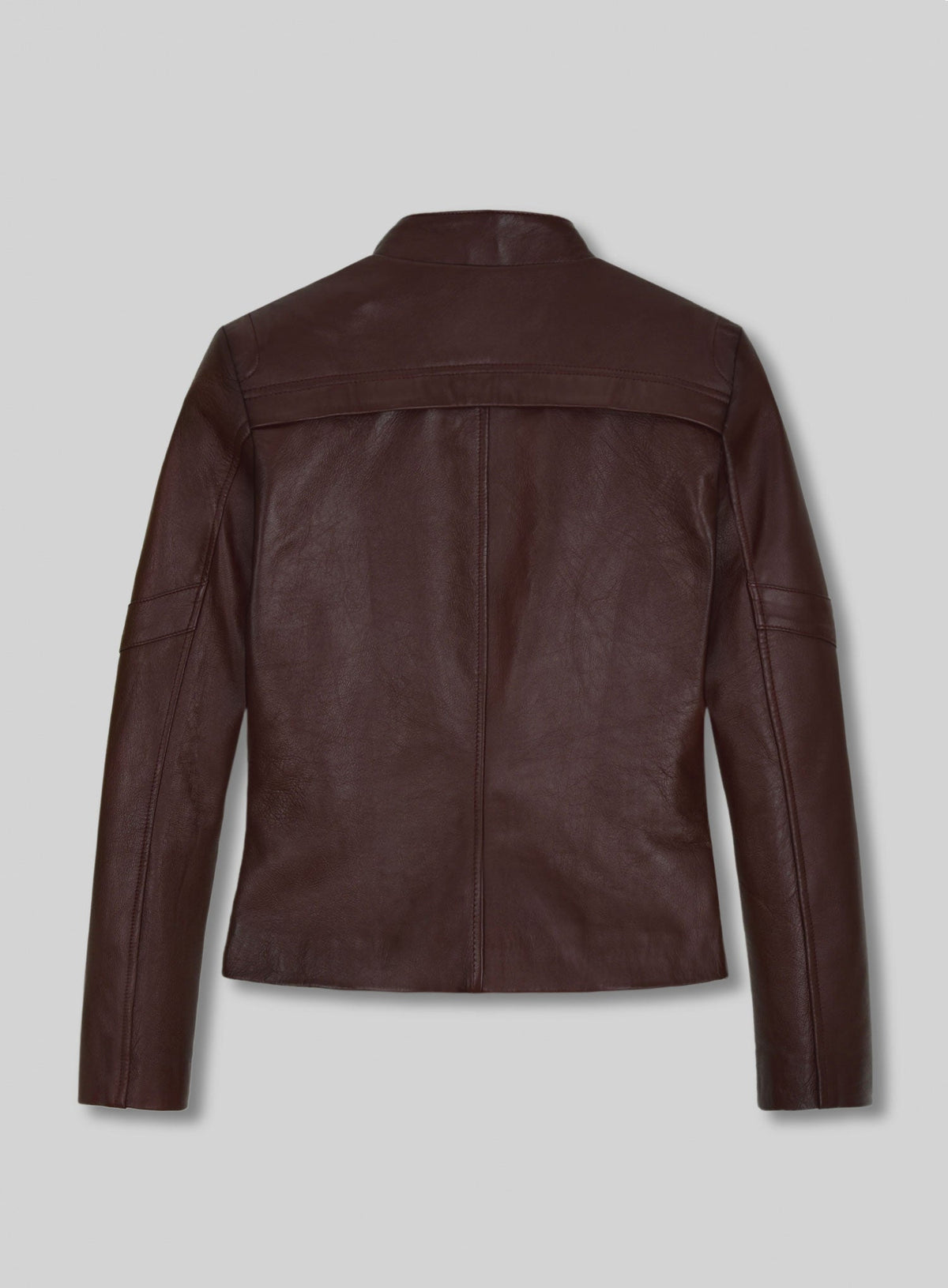 Alexandra Daddario San Andreas Brown Leather Jacket – back view