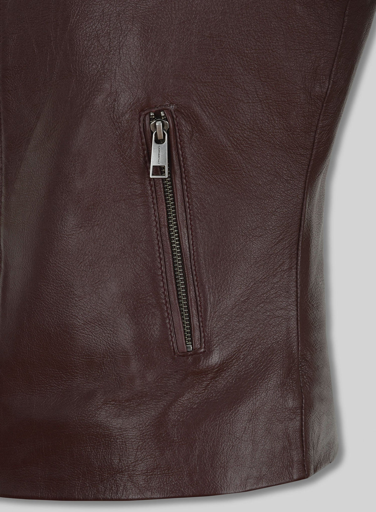 Alexandra Daddario San Andreas Brown Leather Jacket – close-up and worn views