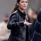 Alice Braga I Am Legend Black Leather Jacket – alternate view