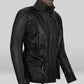 Alice Braga I Am Legend Black Leather Jacket – full product view