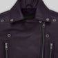 Alicia Vikander Black Leather Jacket – close-up and worn views