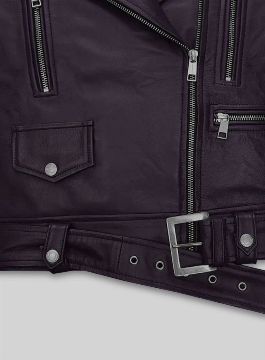 Alicia Vikander Black Leather Jacket – close-up and worn views