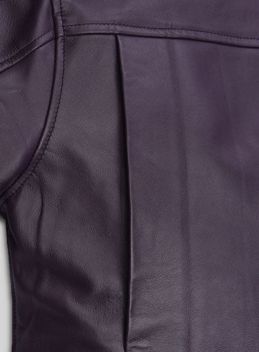 Alicia Vikander Black Leather Jacket – close-up and worn views