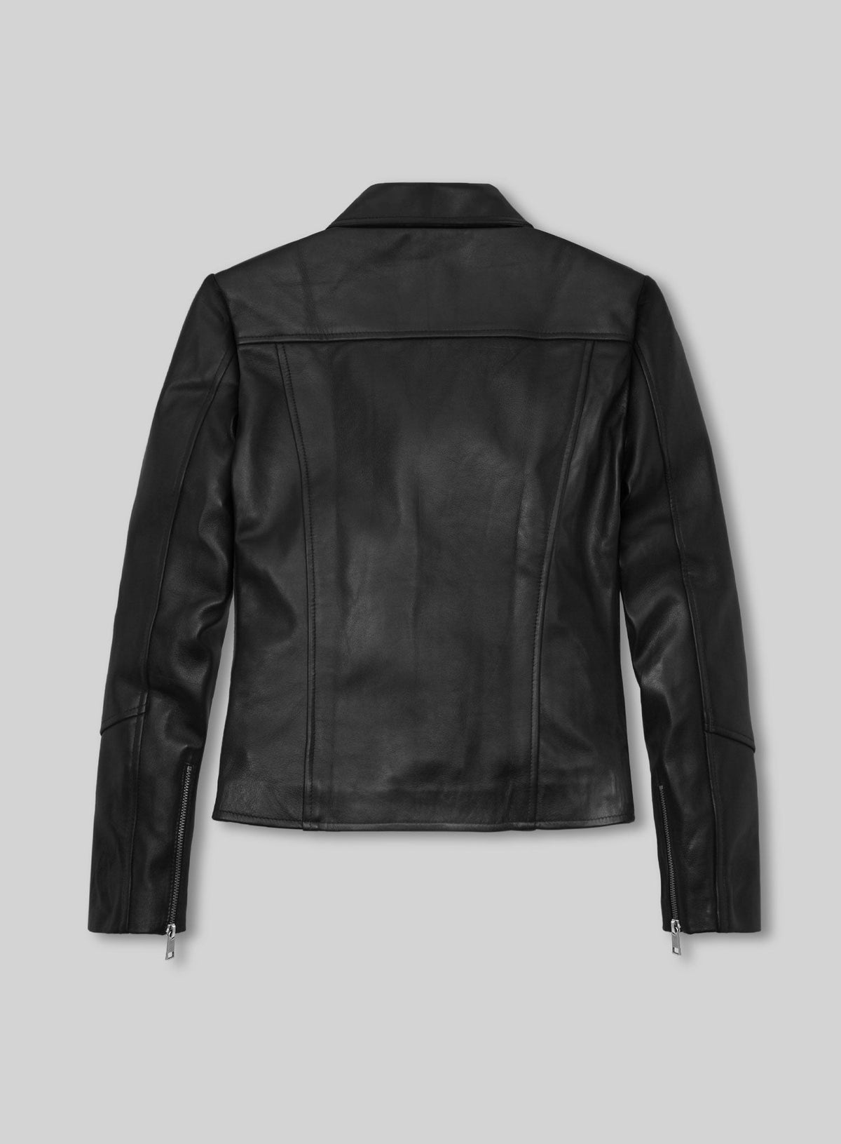 Alicia Vikander Tomb Raider Black Leather Jacket – back view