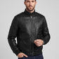 Andrew Garfield The Tonight Show Black Leather Jacket – worn look