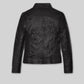 Angelina Jolie Black Leather Jacket – back view