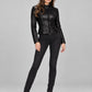 Angelina Jolie Black Leather Jacket – close-up and worn views