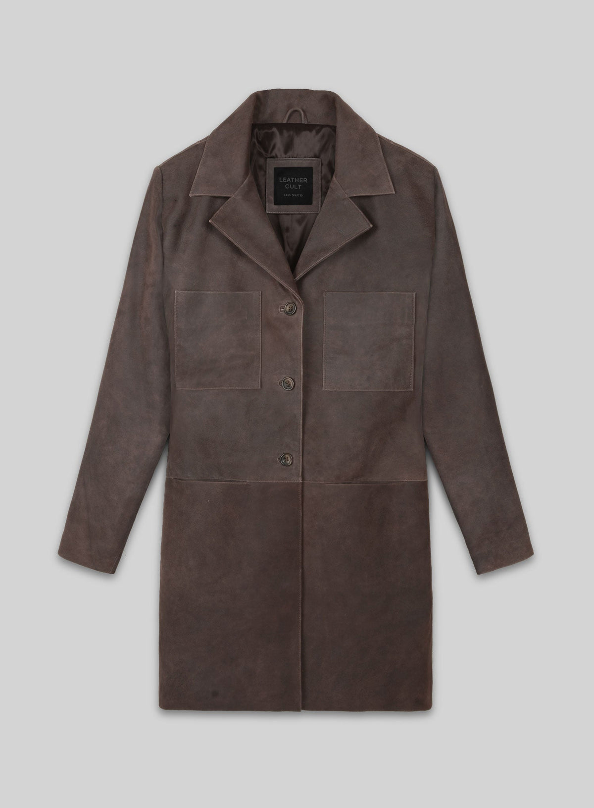 Annabelle Wallis The Mummy Black Trench Coat – front view