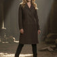 Annabelle Wallis The Mummy Black Trench Coat – close-up and worn views