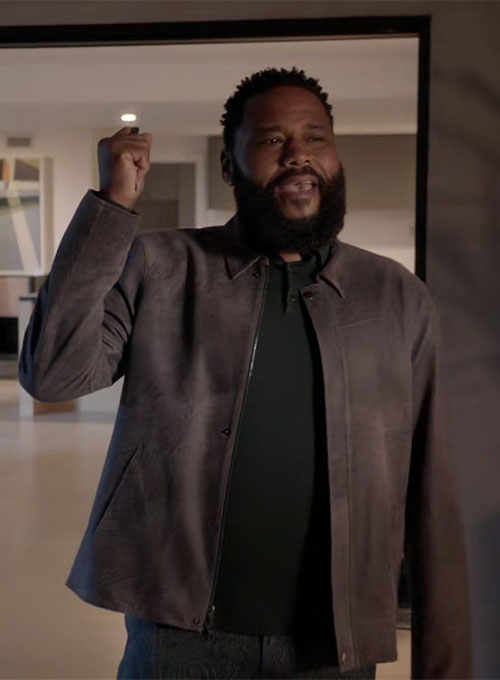 Anthony Anderson Black-ish Leather Jacket – Anthony Anderson Black-ish wearing the look, photo 3