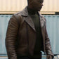 Anthony Mackie Falcon and The Winter Solider Black Leather Jacket – Anthony Mackie wearing the look, photo 3