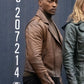 Anthony Mackie Falcon and The Winter Solider Black Leather Jacket – Anthony Mackie wearing the look, photo 4