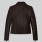Anya Taylor Joy Furiosa A Mad Max Saga Black Leather Jacket – back view
