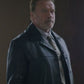 Arnold Schwarzenegger Aftermath Black Leather Jacket – leather colour swatch