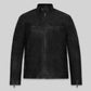 Aaron Taylor Johnson Godzilla 2014 Black Leather Jacket – front view