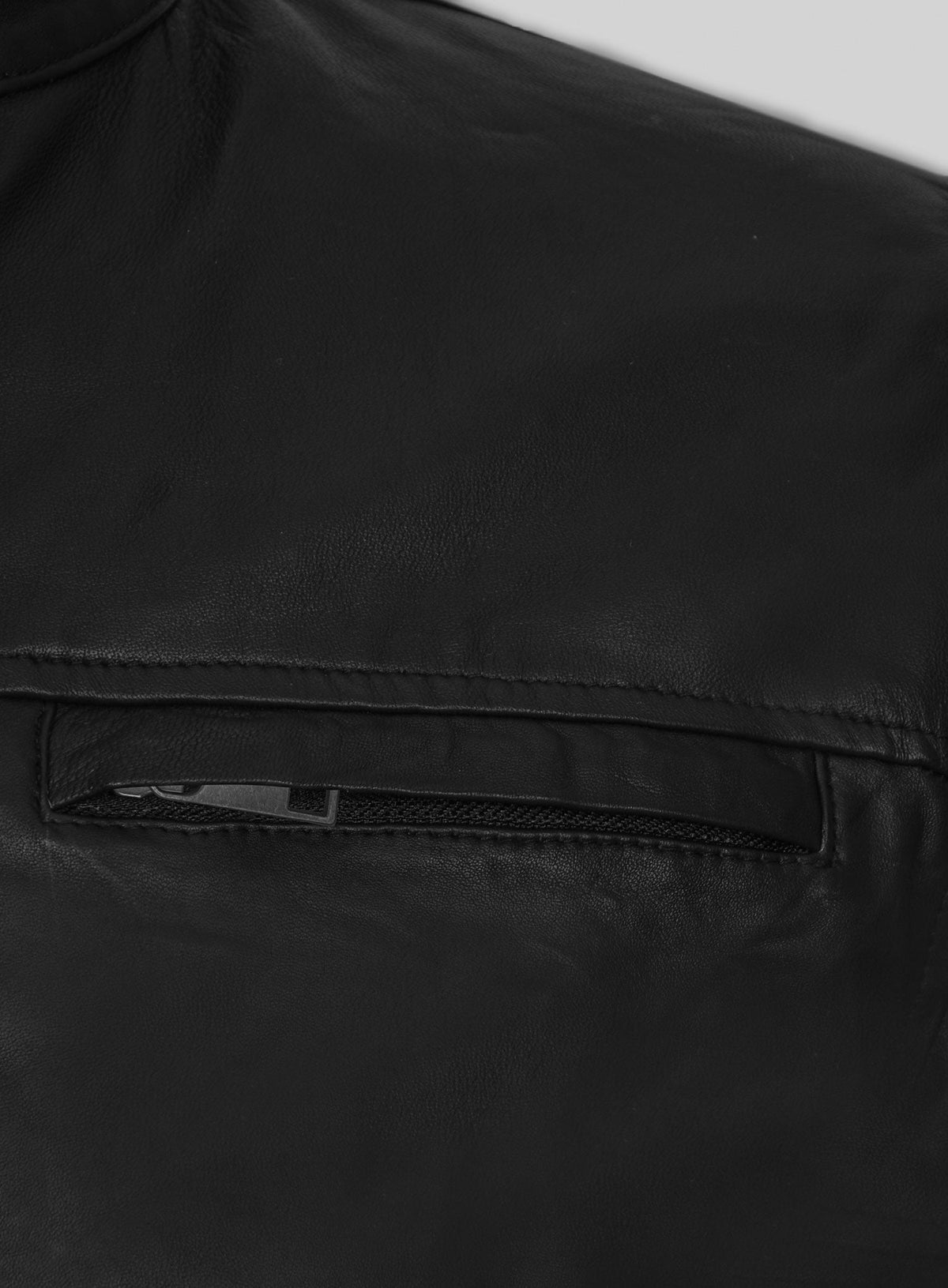 Aaron Taylor Johnson Godzilla 2014 Black Leather Jacket – close-up and worn views