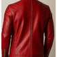 Arthur Red Leather Jacket – Leather Jacket for Men (Red)