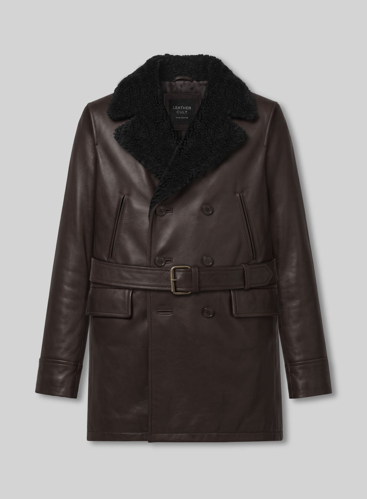 Barry Keoghan Peaky Blinders Dark Brown Trench Coat – front view