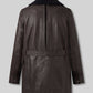 Barry Keoghan Peaky Blinders Dark Brown Trench Coat – back view