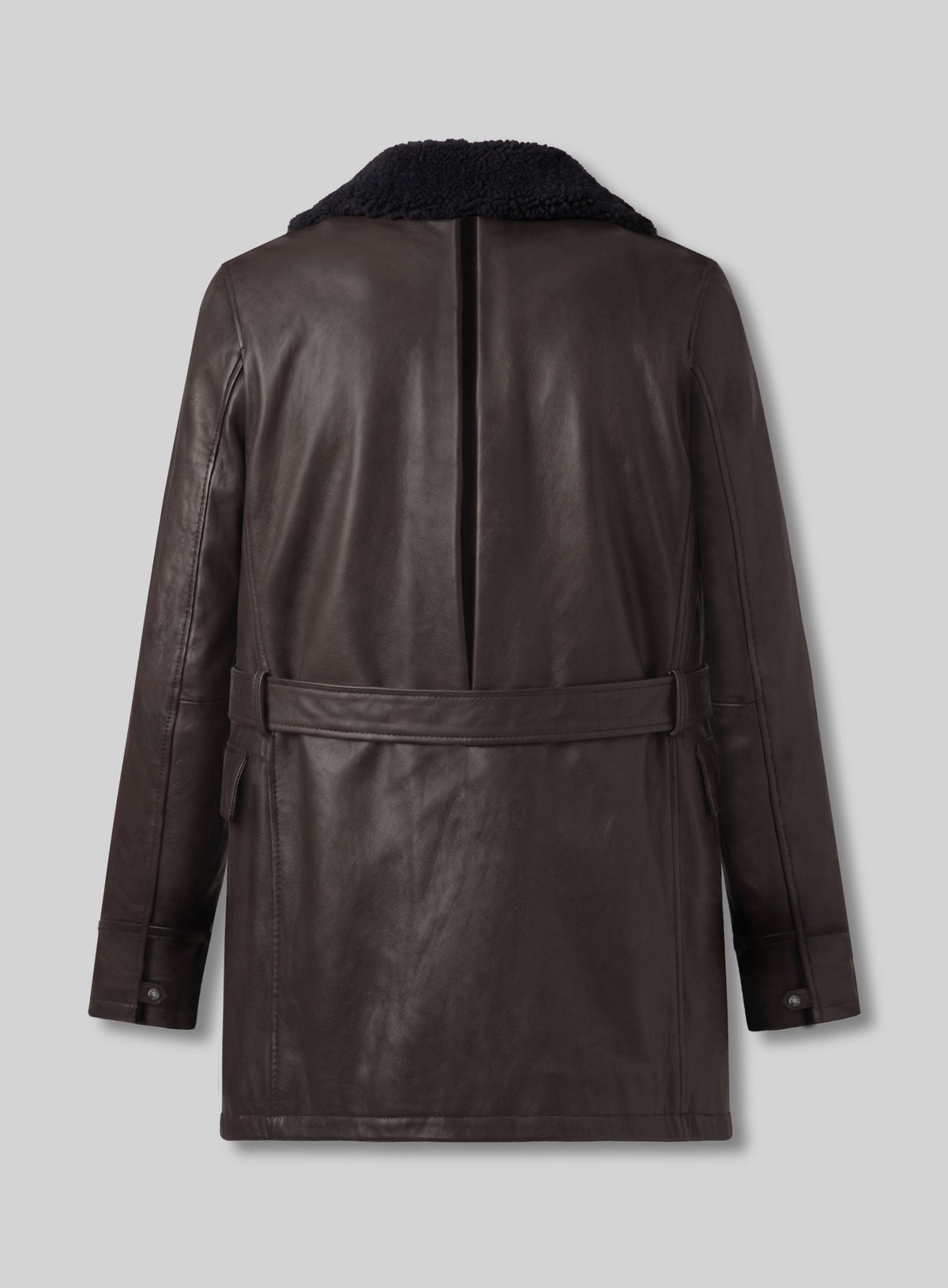 Barry Keoghan Peaky Blinders Dark Brown Trench Coat – back view