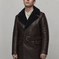 Barry Keoghan Peaky Blinders Dark Brown Trench Coat – close-up and worn views
