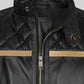 Battlefield Hardline Black Leather Jacket – close-up and worn views