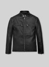 Ben Affleck The Town Black Leather Jacket – front view