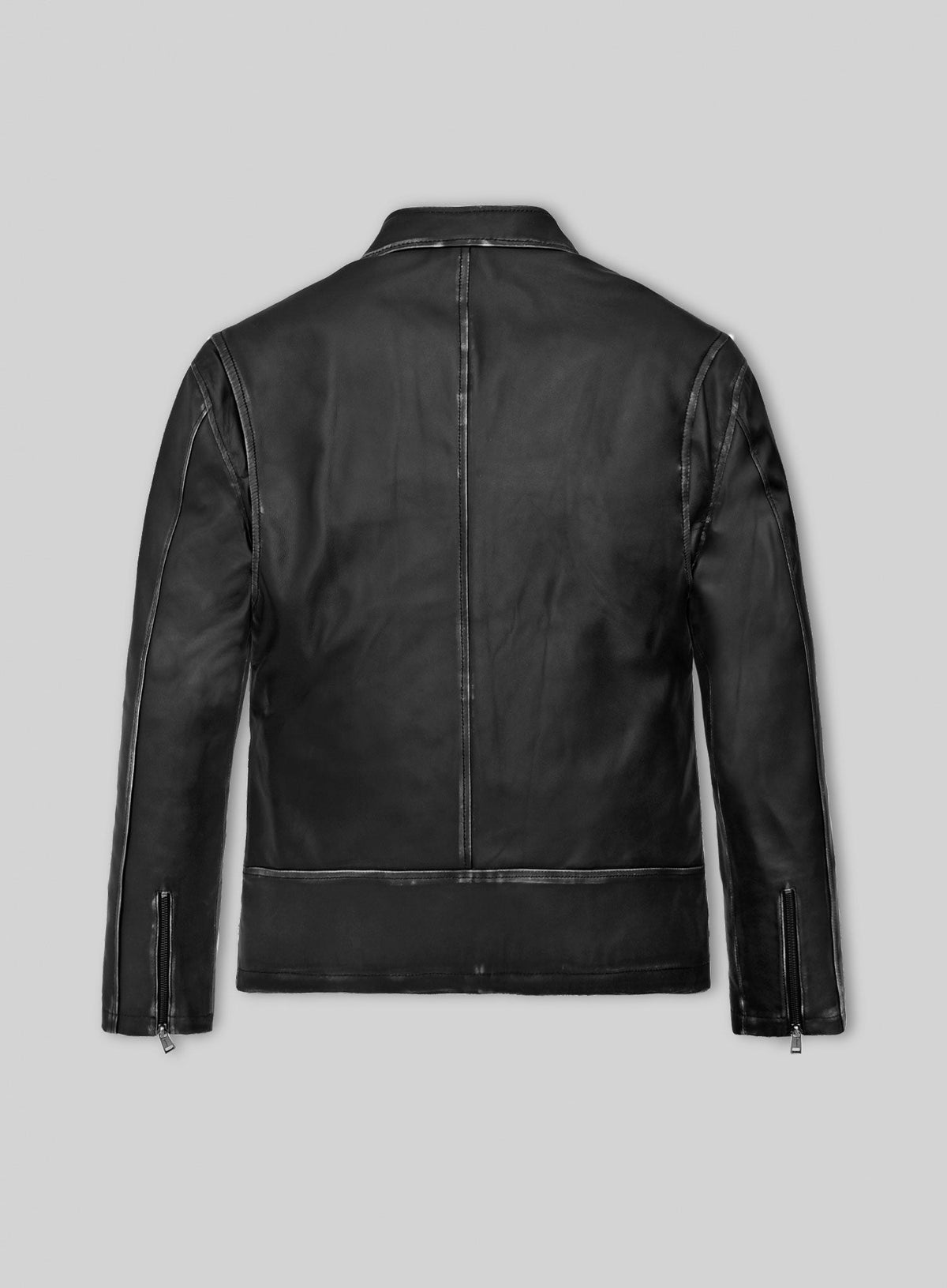 Ben Affleck The Town Black Leather Jacket – back view