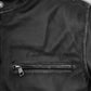 Ben Affleck The Town Black Leather Jacket – close-up detail of hardware and pockets