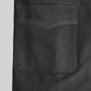 Ben Stiller Along Came Polly Black Leather Blazer – close-up detail of hardware and pockets
