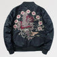 Black Japanese Bomber 'Nagasaki' - Sublimation Jacket ( Recreated Edition )