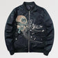 Black Japanese Bomber 'Nagasaki' - Sublimation Jacket ( Recreated Edition )