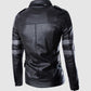 Black Jacket with Gray Stripes