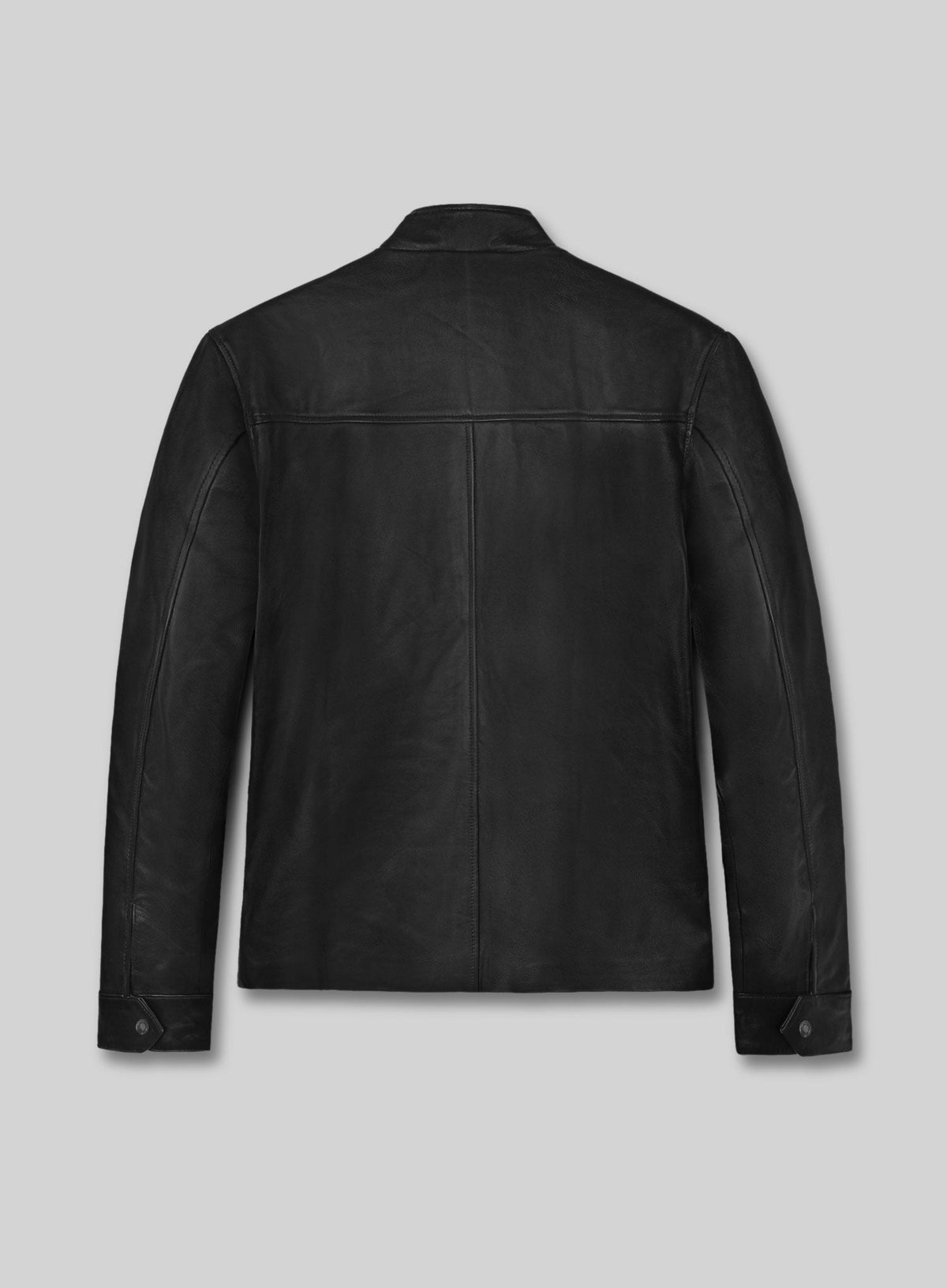 Blitz Jason Statham Black Leather Jacket – back view