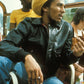 Bob Marley Black Bomber Leather Jacket – Bob Marley wearing the look, photo 3