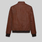 Boyd Holbrook Narcos Brown Bomber Leather Jacket – back view