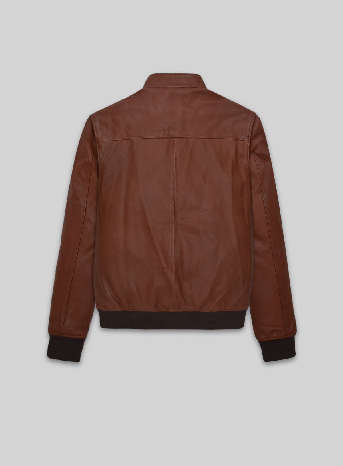 Boyd Holbrook Narcos Brown Bomber Leather Jacket – back view
