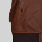 Boyd Holbrook Narcos Brown Bomber Leather Jacket – full product view