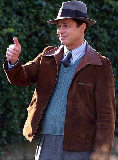 Brad Pitt Allied Black Leather Jacket – alternate view