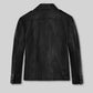 Brad Pitt Friends Season 8 Black Leather Jacket – back view
