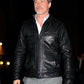 Brad Pitt Black Leather Jacket – leather colour swatch
