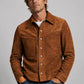 Brad Pitt The Adventures of Cliff Booth Brown Leather Jacket – close-up and worn views