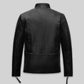 Bradley Cooper Burnt Black Leather Jacket – back view