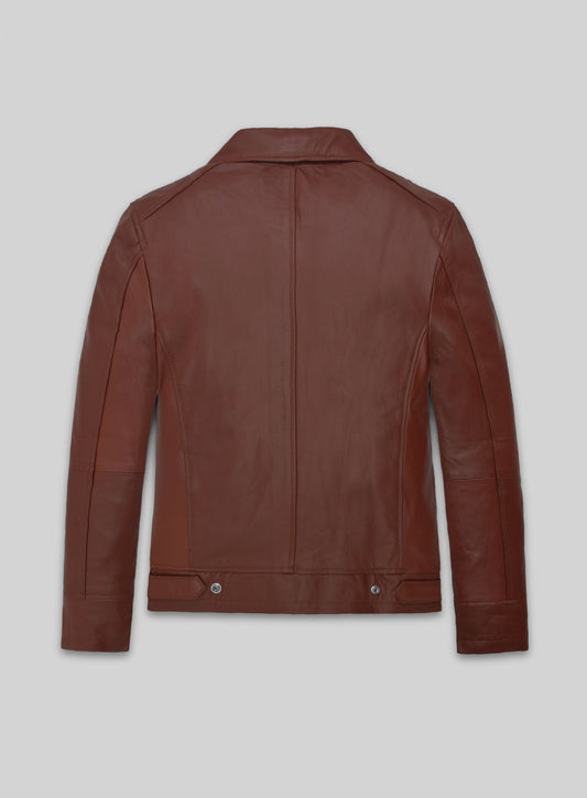 Bradley Cooper Black Leather Jacket – back view