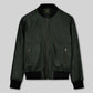 Bradley Cooper Green Bomber Leather Jacket – front view