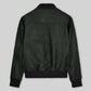 Bradley Cooper Green Bomber Leather Jacket – back view
