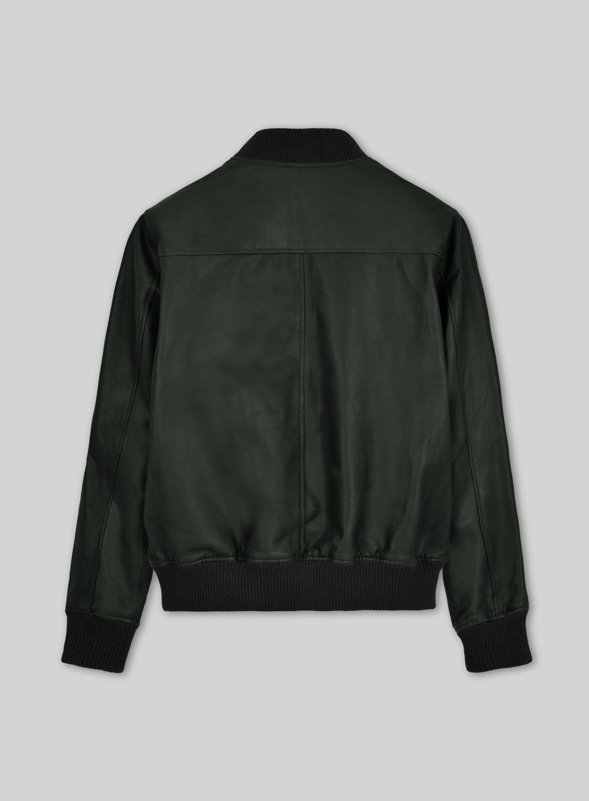 Bradley Cooper Green Bomber Leather Jacket – back view