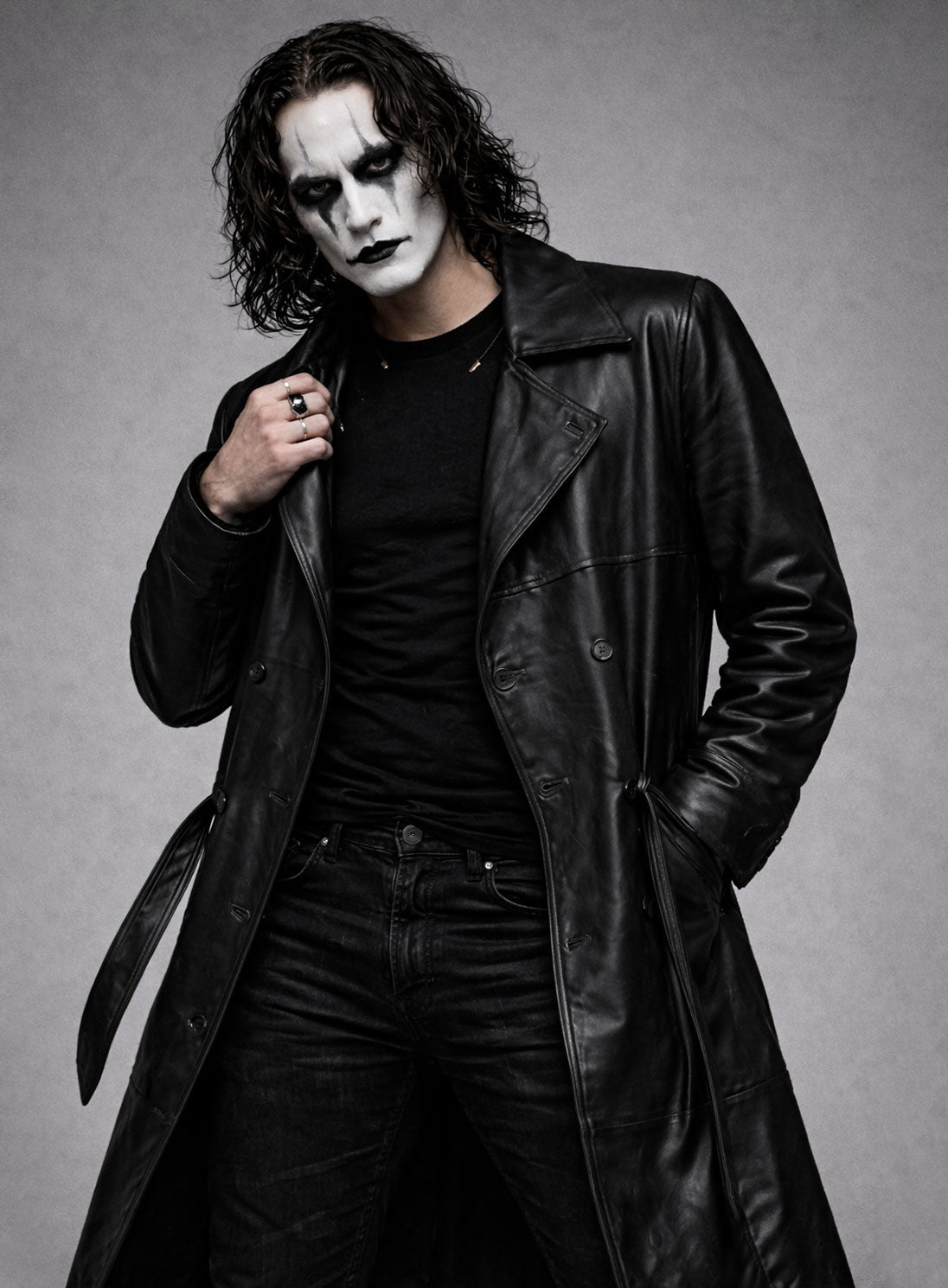 Brandon Lee The Crow Leather Coat view 6