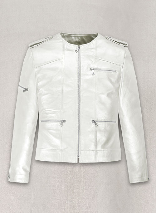 Bresha Webb Run the World Black Leather Jacket – front view